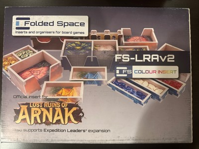 Board Game Insert Folded Space Lost Ruins of Arnak and Expansions V2 NEW
