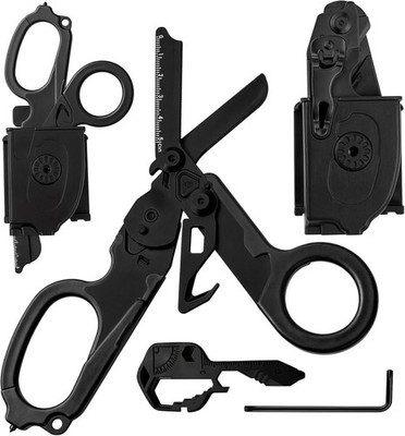 6 in 1 Multipurpose Emergency Trauma Shears Scissors with Holster, Outdoor Campi