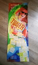 Vintage Tower Records Video Books 1998 Reuse 2026 Wall Calendar Poster Art