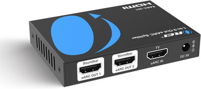 OREI Earc Audio Splitter 1 in 2 Out   HDMI Arc/Earc Audio Extractor & Splitter,