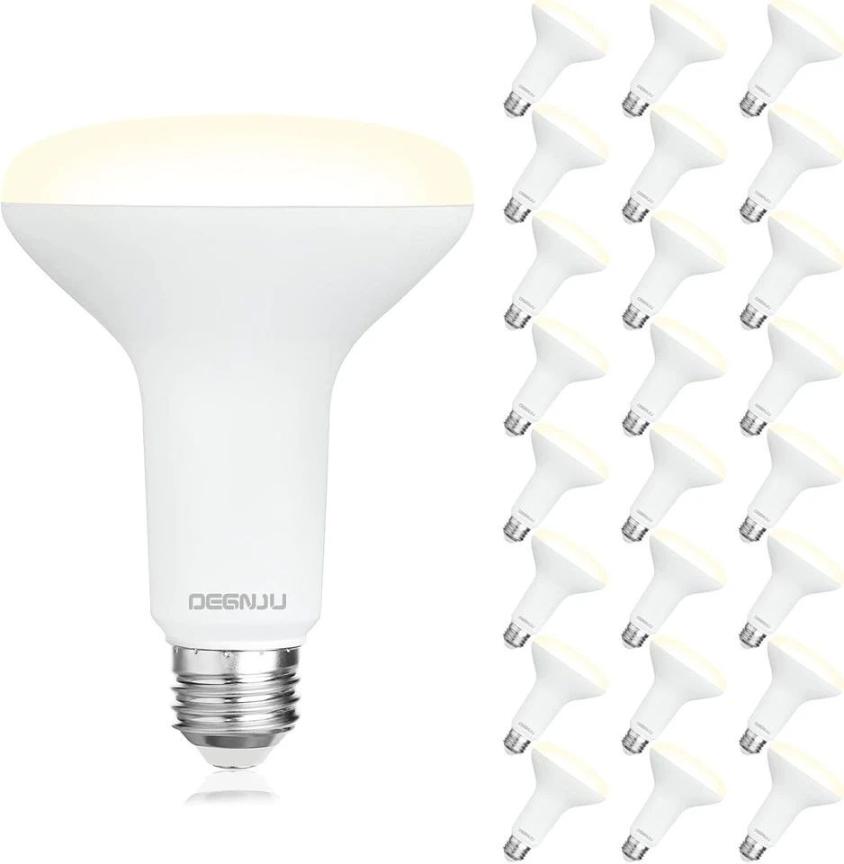 Energy-Saving 24-Pack BR30 LED Bulbs – Dimmable 7W Lighting Solution for Homes - Image 3 of 4