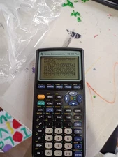 TI-83 Plus Graphing Calculator Tested-PERFECT SCREENS all disp+cover and batte,