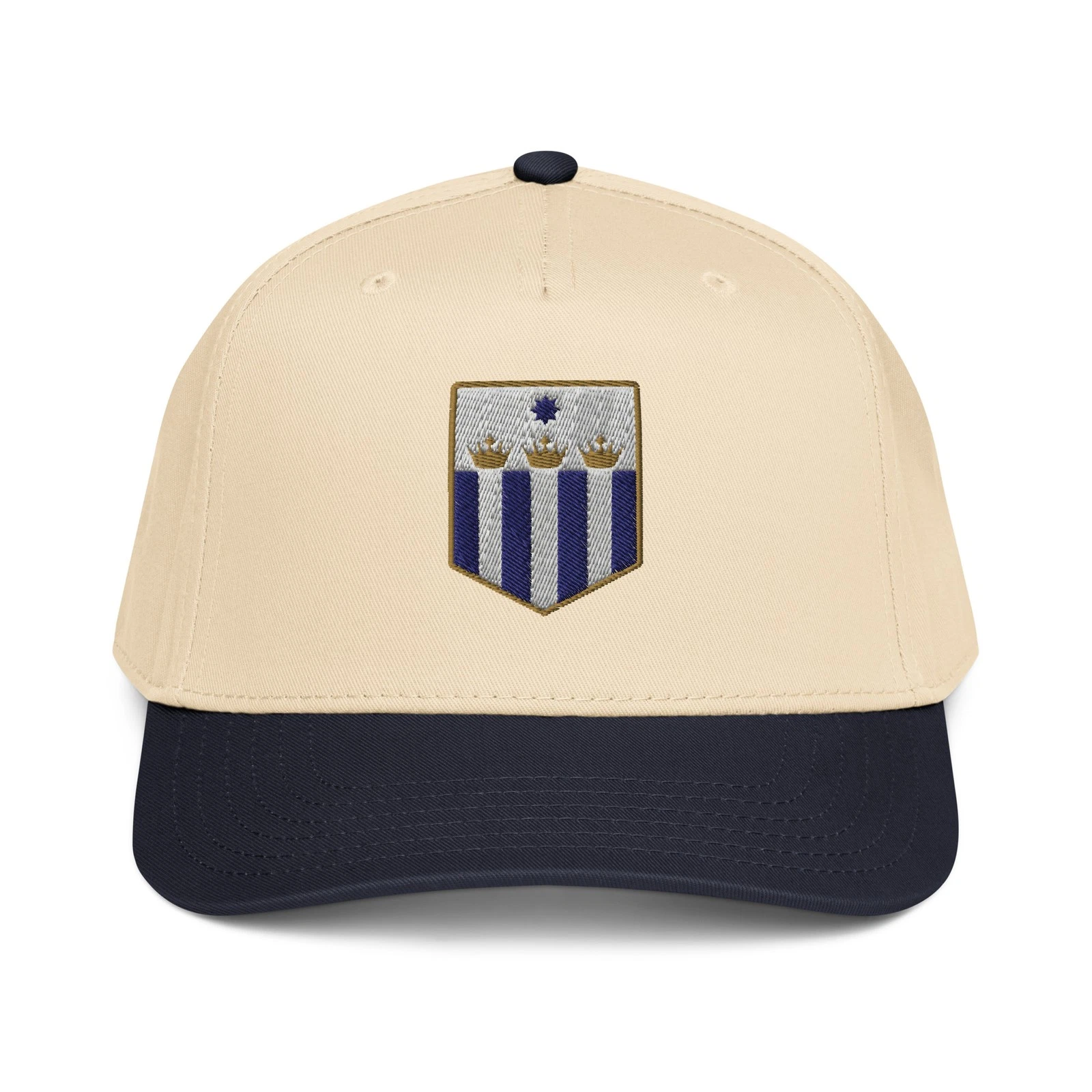 Alianza Lima Peru Minimal Design Embroidered 5 Panel Mid-Profile Cap Soccer Hat