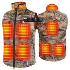 ARRIS Mens Hunting Heated Vest Size Adjustable Electric Heated Coat with battery