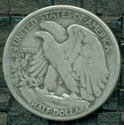 1937 USA Silver Walking Liberty Half Dollar  R68