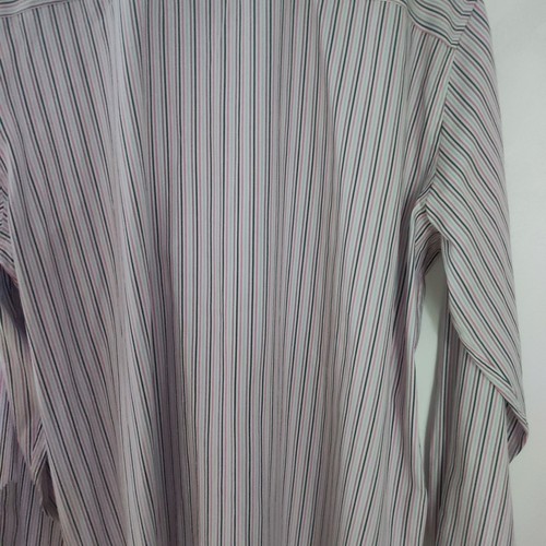 M&S Blue Harbour Luxury Men's striped shirt, size XL, New with tags - Picture 6 of 9