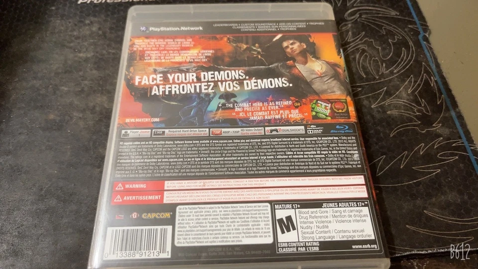 DMC: Devil May Cry Sony PlayStation 3 PS3 Capcom - Complete / CIB - Image 3 of 3