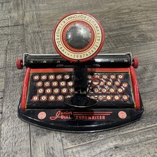 Vintage Marx Toys Junior Dial Childrens Typewriter Toy actually works Vtg game