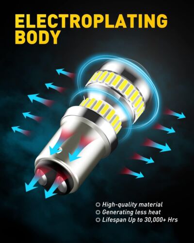 Premium 2057 LED Bulbs, 400% Brighter 6000K White, Canbus Error Free - 2 Pack - Picture 6 of 10