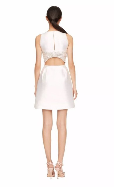 kate spade white dress with black bow