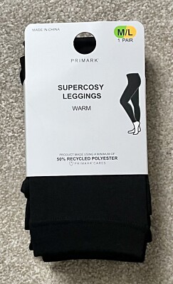 PRIMARK SUPER KUSCHELIGE LEGGINGS ANGERAUT FLEECE GEFÜTTERT 300 DEN OPTIK