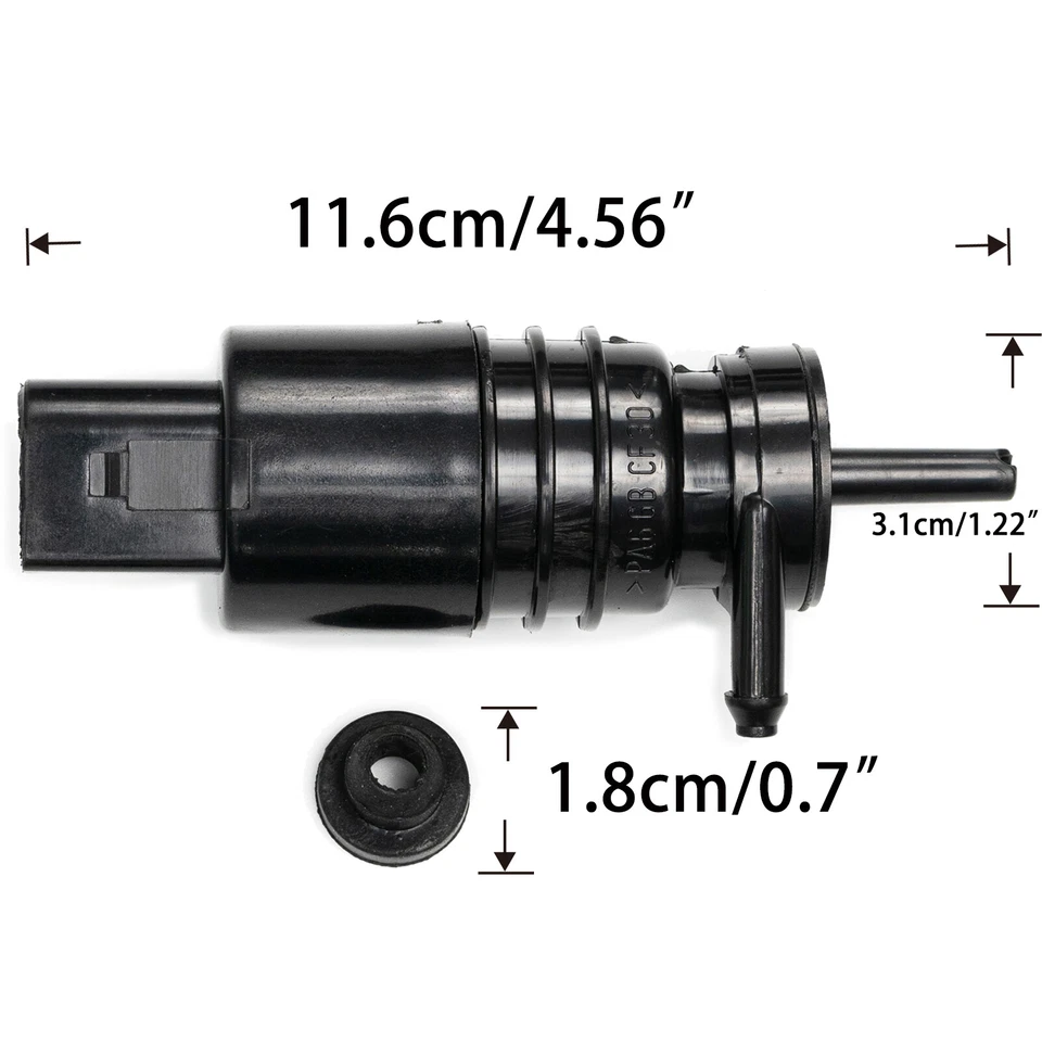 Waschwasserpumpe Scheibenreinigung für BMW E36 E38 E39 E46 E60 E61 E90 E91 3er/ - Bild 4 von 4
