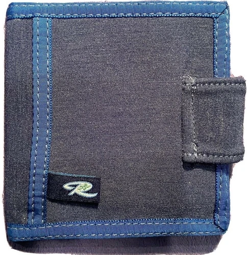 Rusty Fabric Bifold Wallet Hk/Loop Flap Closure Internal Zip / Othr Compartments