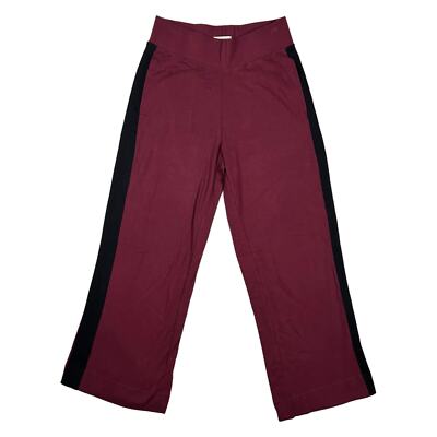 Pact Size S Wide Leg Sweatpants High Rise Organic Cotton Pockets