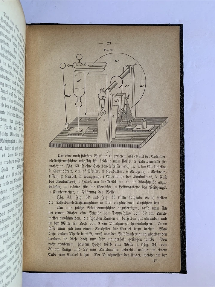 Gottfried Lostau - Anleitung - Elektrilchen Apparaten 1881 Rare - Image 4 of 4