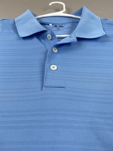 Adidas Golf Polo Shirt Mens XL Extra Large Blue Button Short Sleeve - Picture 6 of 16