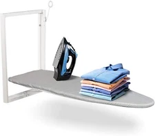 Ivation Ironing Board, Wall Mount Iron Board Holder, and Ironing Board Cover