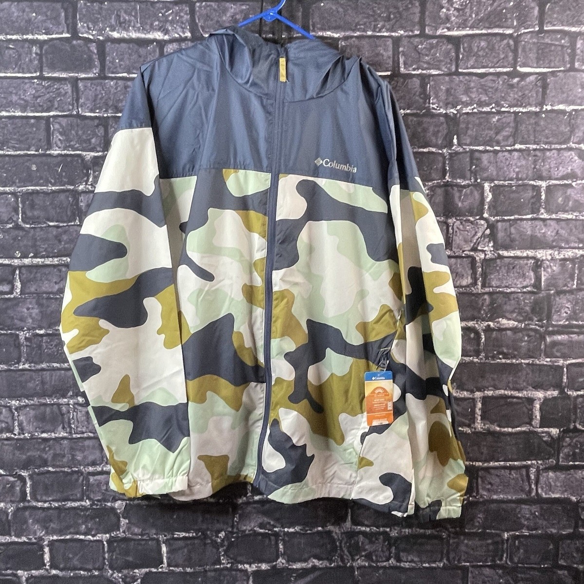 Columbia Men's XL Flash Challenger Novelty Windbreaker Columbia Men's XL Flash Challenger Novelty Windbreaker