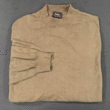 Vintage 90s Neiman Marcus Sweater XL Brown Cotton Rayon Blend Made in Italy