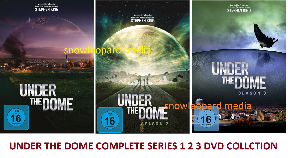UNDER THE DOME COMPLETE SERIES 1-3 DVD COLLECTION Season UK