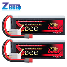 2x Zeee 11.1V 3S Lipo Battery 100C 5200mAh T Plug for RC Car Truck Boat Airplane