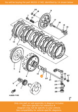 YAMAHA Washer, Plate, 90201-174E1 OEM YZ125 DT125MX TZ125 IT200S DT175