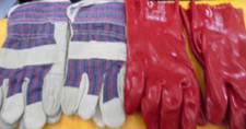 4 PAIR HEAVY DUTY GLOVER.2 PAIR RED CLICK RUBBER.PLUS 2 HEAVY DUTY PAIR GLOVES.