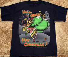 VINTAGE DR. SEUSS HOW THE GRINCH STOLE CHRISTMAS GRAPHIC T-SHIRT MENS L