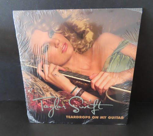 TAYLOR SWIFT Teardrops On My Guitar 7" Vinyl Record NUMBERED Big Machine NEW - Picture 3 of 16