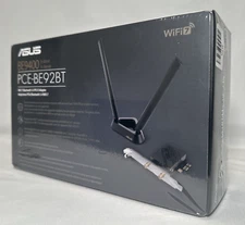 ASUS PCE-BE92BT WiFi 7 PCI-E Adapter With 2 External Antennas - NEW SEALED!