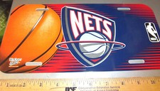New Jersey Nets NBA basketball team Hard Flexible Plastic License Plate