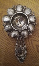 antikes Teesieb, Silber