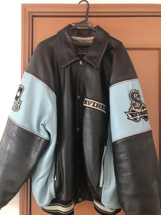 Vintage Avirex Leather Jacket Stadium Jacket Mens Size XXXL Vintage Avirex Leather Jacket Stadium Jacket Mens Size XXXL