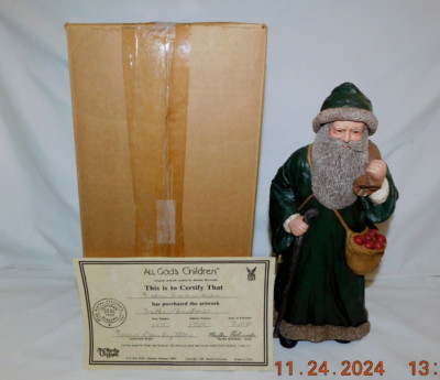 Martha Holcombe All Gods Children (White) Father Christmas #1771 Box & COA