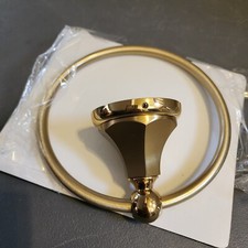 Hand Polished Solid Forged Brass Wall-Mount Towel Ring 6 1/2" Round Gatco Hatton