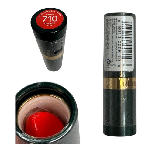 Revlon Moon Drops Lipstick # 710 Orange Flip New Sealed