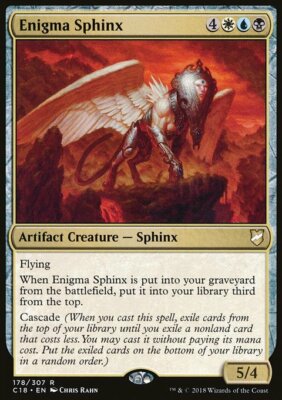 Magic the Gathering MTG Enigma Sphinx (178) Commander 2018   LP