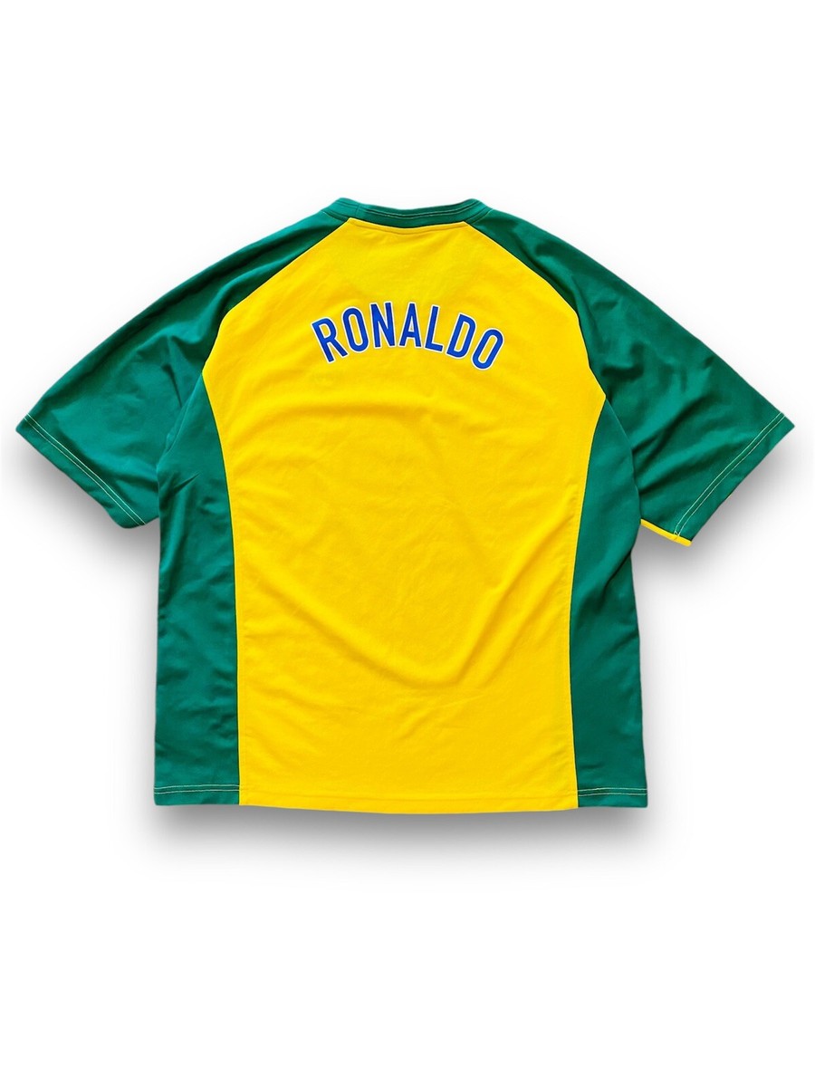 ウェア archive retro nike Brazil game shirt y2k Vintage Y2K Nike Brazil Yellow Green Soccer Jersey | Urban