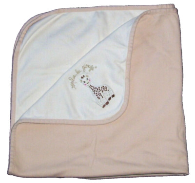 Vulli Sophie La Giraffe Baby Blanket Organic Cotton Security Lovey 27x28'' 