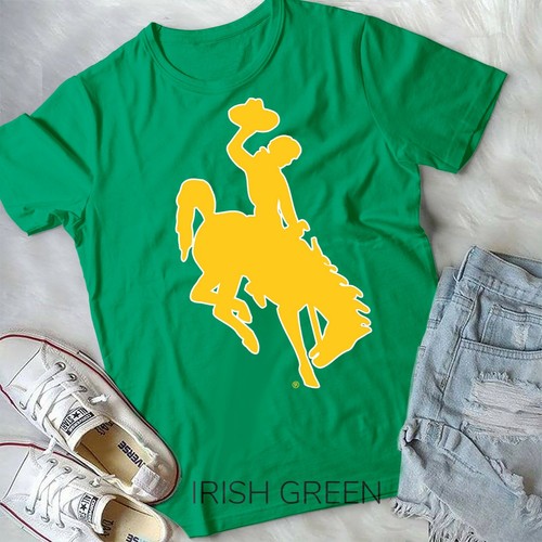 Mens Wyoming Cowboys Apparel Brown Cowboys Icon T-Shirt Unisex T-shirt - Picture 2 of 11