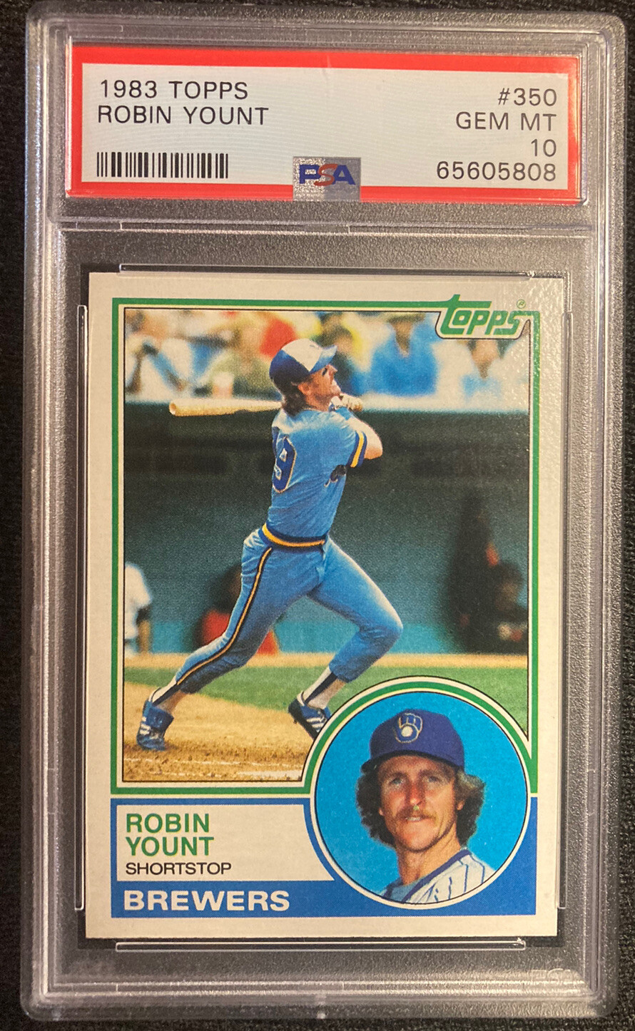 1983 Topps Robin Yount #350 PSA 10 Gem Mint 