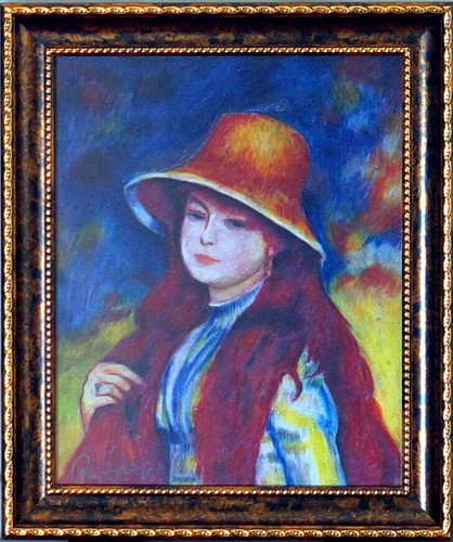 PIERRE-AUGUSTE RENOIR / Lovely Original PASTEL DRAWING on PAPER SIGNED / Framed - Picture 2 of 11