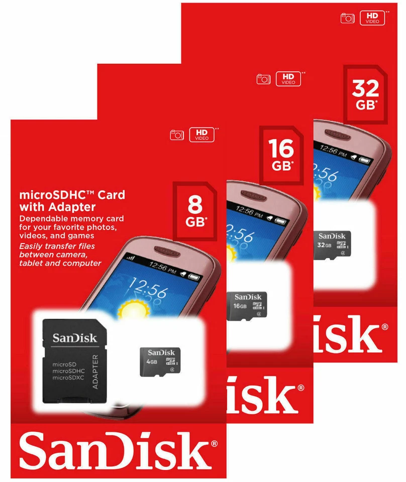 SanDisk Micro SD Card 8GB 16GB 32GB Memory Class 4 for Tablets Drones DashCam PC - Image 4 of 4