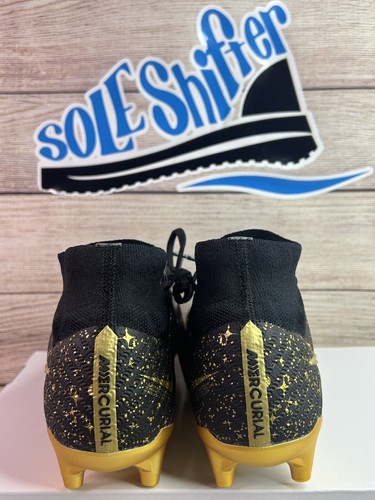 NIKE ZOOM SUPERFLY 9 ELITE AG-PRO *BY YOU ID* BLACK/GOLD DV3905-904 SIZE 6.5 - Picture 4 of 8