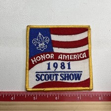 Boy Scouts Patch HONOR AMERICA 1981 SCOUT SHOW B025