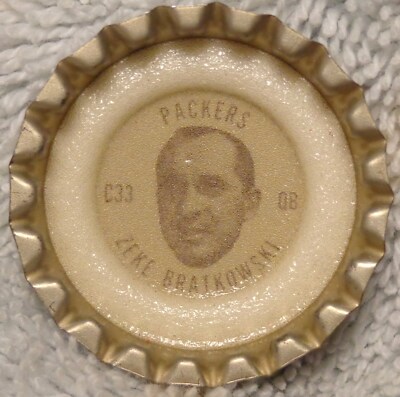1965 Coke NFL Packers - Zeke Bratkowski - Georgia alumni - Unused