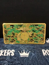U.S. Marine Corps Digital Woodland Liscene Plate Usa Made Mitchell Proffitt Co