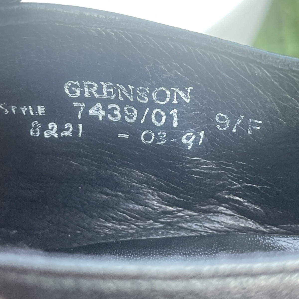 Grenson Footmaster Shoes Mens Size 9 Black Leather Slip-On England Style 7439/01 Rowan | Mens Slip on Shoes in Black Leather | Grenson main image 3