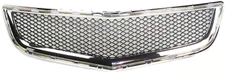 Evan-Fischer Bumper Grille Compatible with 2009-2012 Chevrolet Traverse Chrome S