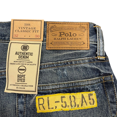 Polo Ralph Lauren Men's Vintage Classic Fit Distressed Patchwork